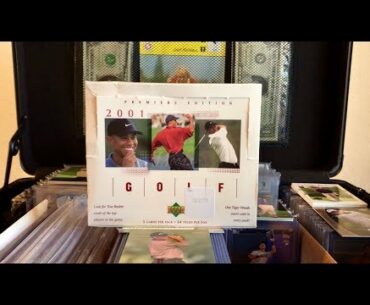 Masters Week! Tiger Woods RCs! 2001 Upper Deck Premier Golf Box Break