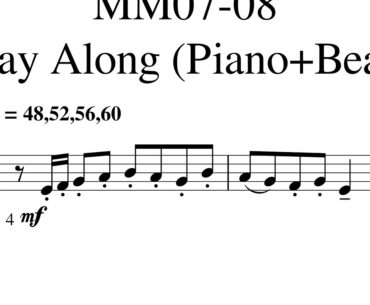 002 Jam Bouree MM07 08 Play Along 48 52 56 60 Piano