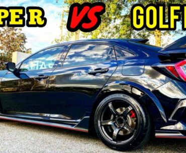 Honda Civic Type R Races Full Bolt On WRX & Golf R! + MORE RACING!