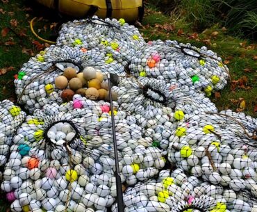 4000 Golf Balls, 1 Golf Club and 13 Lacrosse Balls??