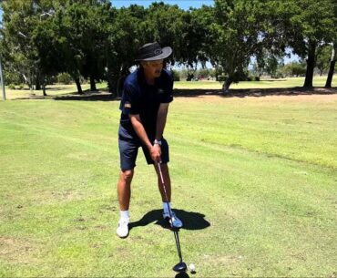 Rowes Bay Golf Club's head pro, David Lord's, Grip and Stance Routine