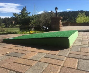 HillStriker!  Perfected Variable Stance and Lie, Turf Driving Range Mat