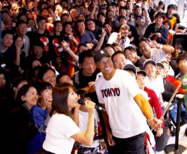 Tiger Woods visits Tokyo ahead of ZOZO CHAMPIONSHIP