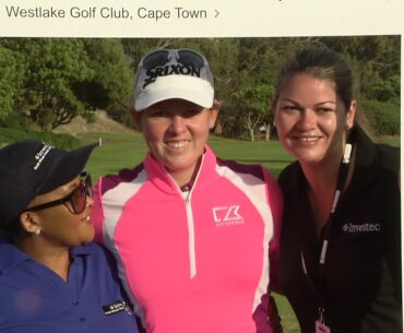 Minister of Sport & Recreation Xasa Tees off the Investec SA Women's Open