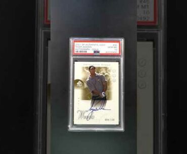 2001 SP Authentic Golf Gold Tiger Woods ROOKIE RC AUTO /100 PSA 10 GEM (PWCC) - Ends 4/23/19