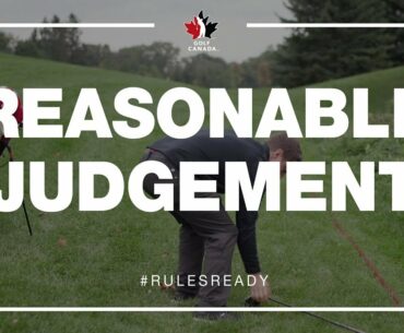 Modernized Rules of Golf: Reasonable Judgment