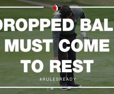 Modernized Rules of Golf: Dropping a ball