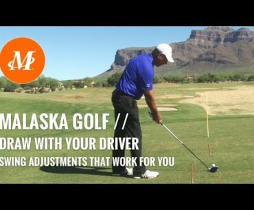 Malaska Golf // Hit a Draw // Swing Adjustments - Change Club Path, Turn Hands or Change Grip