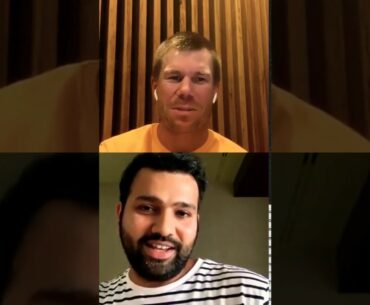 David Warner LIVE Instagram Chat With Rohit Sharma