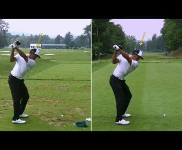 Tiger Woods' side-by-side swing analysis at The Greenbrier