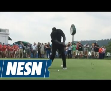 Shaquille O'Neal Whiffs On Golf Swing...Twice