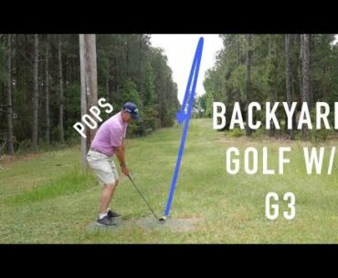 Backyard Golf with G3(lessons and an intro to our Pops!)| Bryan Bros Golf