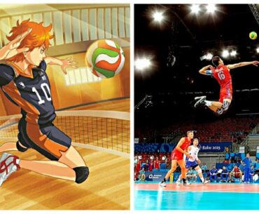 Haikyuu VS Real Life | Best Volleyball Actions (HD)