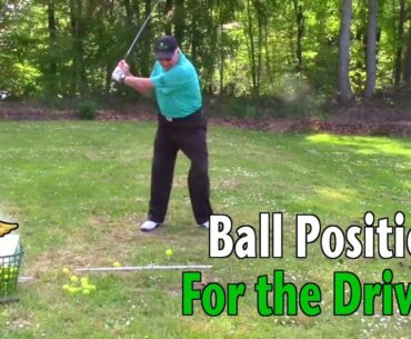 Flared Feet Ball Position With Your Driver - Golf Tip
