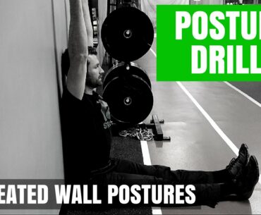 Posture Drill for Golfers: Seated Wall Postures