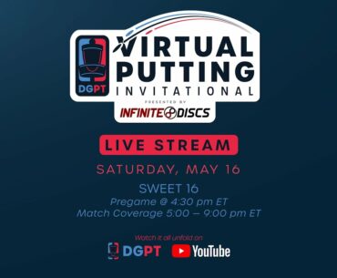 Virtual Putting Invitational Livestream | SWEET16 | Saturday May 16th