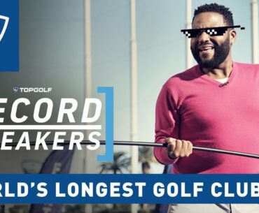 Anthony Anderson Attempts Golfing World Record | Record Breakers | Topgolf