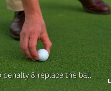 Local Rule: Accidental Movement of a Ball on the Putting Green