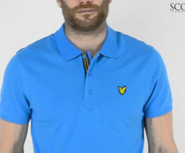 Lyle & Scott Kelso Tech Pique Polo Shirt Borders Blue