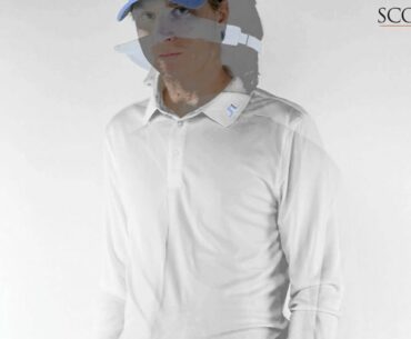 J Lindeberg Tour Tech TX Long Sleeved Polo Shirt White