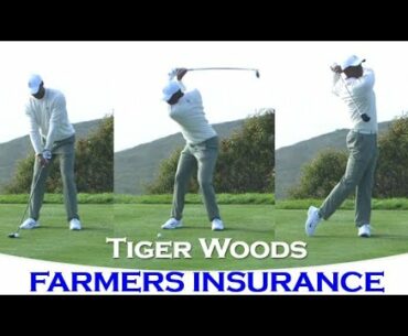 Tiger Woods' Beautiful Driver Swing from Farmers Insurance Open 2020