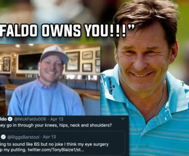 Sir Nick Faldo Destroys Riggs Golf Swing, Content Creation, & Life