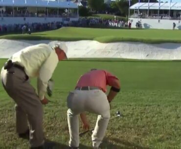 Watch as a Player Drops Their Club on Their Ball and Incurs a Penalty Stroke - Golf Rules