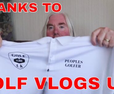 ALL GOLFERS LOVE PACKAGES IN THE MAIL. THANKS TO GOLF VLOGS UK FOR MY NEW GOLF SHIRT