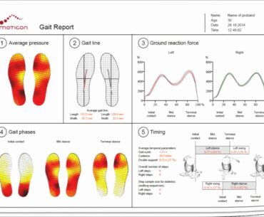 Wireless in-shoe pressure insoles: Gait Report