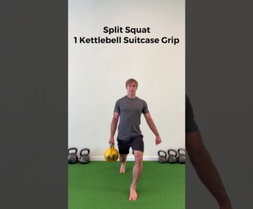 Split Squat, Suitcase Grip (1 Kettlebell)