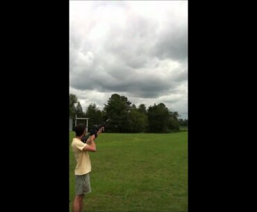 Shooting Golf Balls out of an AR-15 with a NcStar Golf Ball