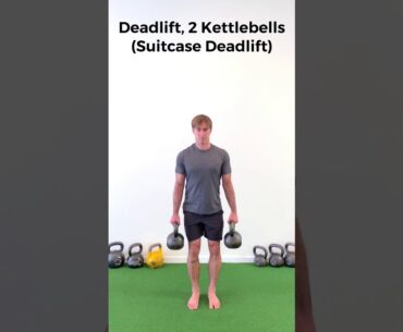 Kettlebell Suitcase Deadlift (2 bells)