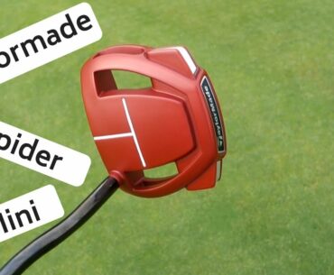 TAYLORMADE SPIDER MINI PUTTER REVIEW - USING TITLEIST AVX 2018 BALL