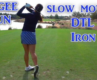 IN-GEE CHUN 120fps SLOW MOTION DTL IRON GOLF SWING 1080 HD