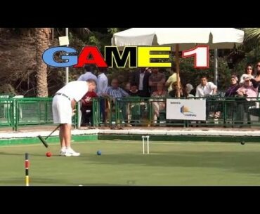 GAME 1 - Golf Croquet World Championship Final Bamford vs Nasr Cairo (HD)