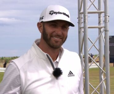 Dustin Johnson & Claude Harmon at the Sky Open Zone 2018