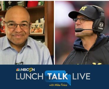 Michigan's Jim Harbaugh in favor of flexibility for players going pro | Lunch Talk Live | NBC Sports