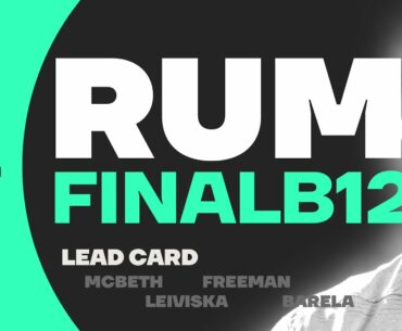 2019 RUM | FINALB12 | McBeth, Leiviska, Freeman, Barela