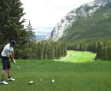 R11 TaylorMade- Banff Springs golf - new driver off elevated tee #15