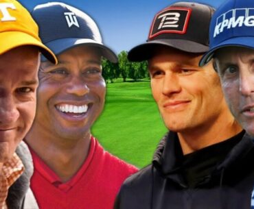 Tiger Woods Peyton Manning vs Tom Brady Phil Mickelson (Bert Inspired)