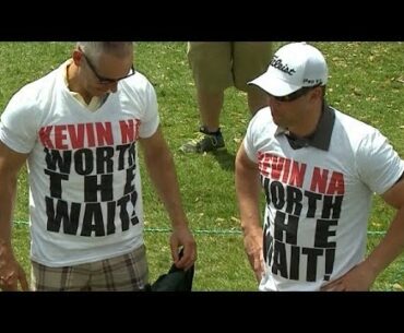 Kevin Na greets his biggest fans at Arnold Palmer Invitational