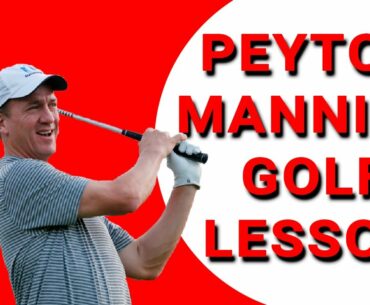 Peyton Manning Golf Lesson