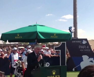 European Tour legendary announcer Ivor Robson's last tee introduction