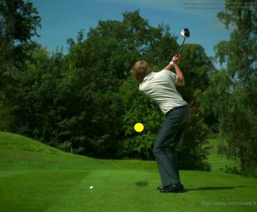 World's simplest illustration of how to swing a golf club, correctly.