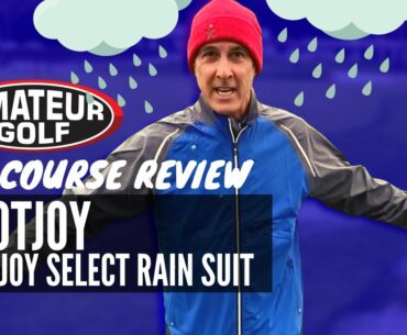 FootJoy Dry Joy Select Rain Suit On Course Test