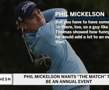 Phil Mickelson Wants "The Match" To Be An Annual Event