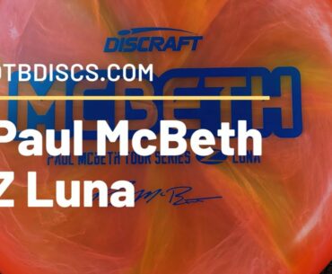 Paul McBeth Z Luna - Discraft 2020 Tour Series Disc!!! Swirly Z plastic!