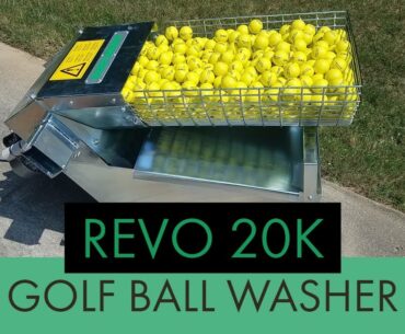 Golf Ball Washer Revo 20K by Range Servant America