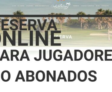 RESERVA ONLINE JUGADORES VISITANTES DE COSTA BALLENA CLUB DE GOLF