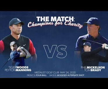 The Match: Champions For Charity | Tiger Woods & Peyton Manning vs Phil MIckelson & Tom Brady